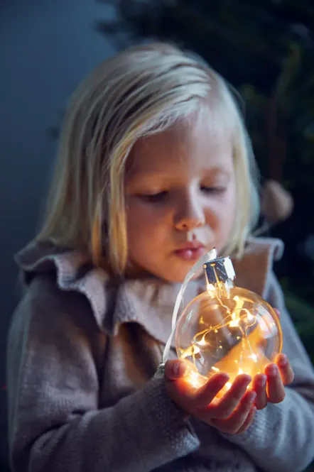 Hovedbilde Julekule med Lys fra Snøfall