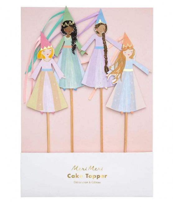 Hovedbilde Meri Meri Magical Princess Prinsessetopper, 4 stk.