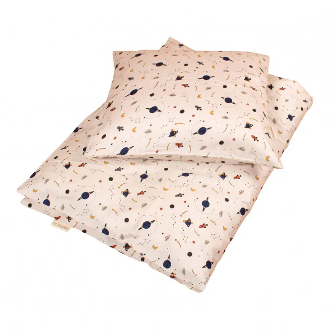 Hovedbilde Filibabba Sengesett til Baby, Space Nature White