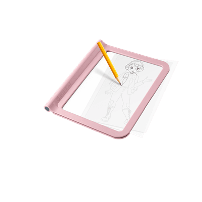 Hovedbilde Kidywolf KIDYDRAW PRO FASHION,  Tosidig Tegnebrett med Lys