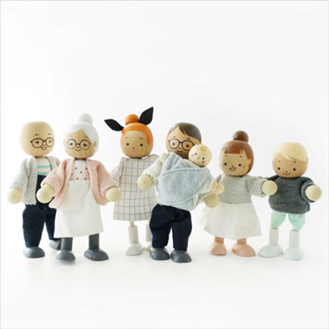 Hovedbilde Le Toy Van Dukker til Dukkehus, Familie på Syv