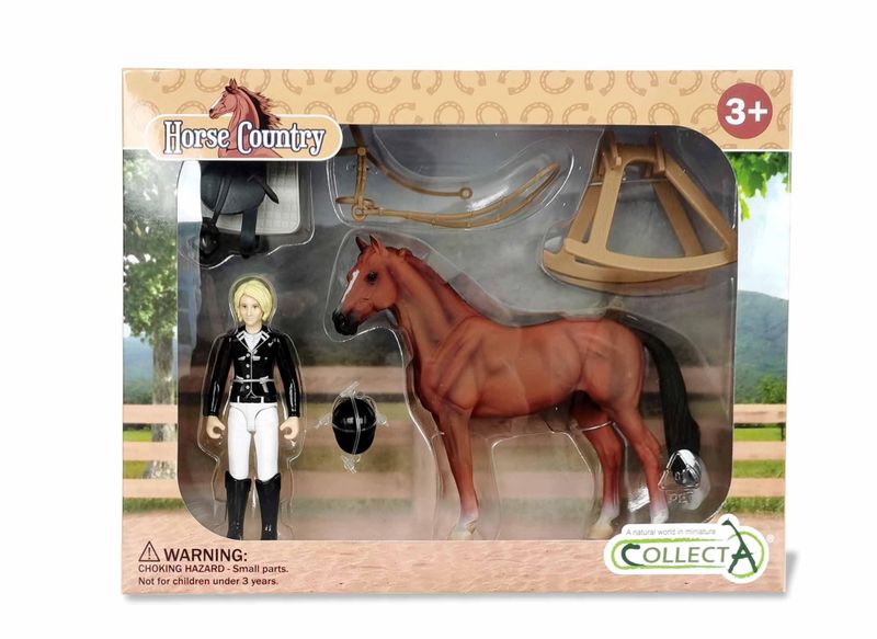 CollectA Komplett Lekesett med Hest og Rytter