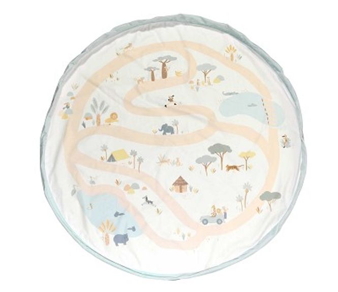 Hovedbilde Play & Go Oppbevaringspose og Leketeppe, Jungelmotiv