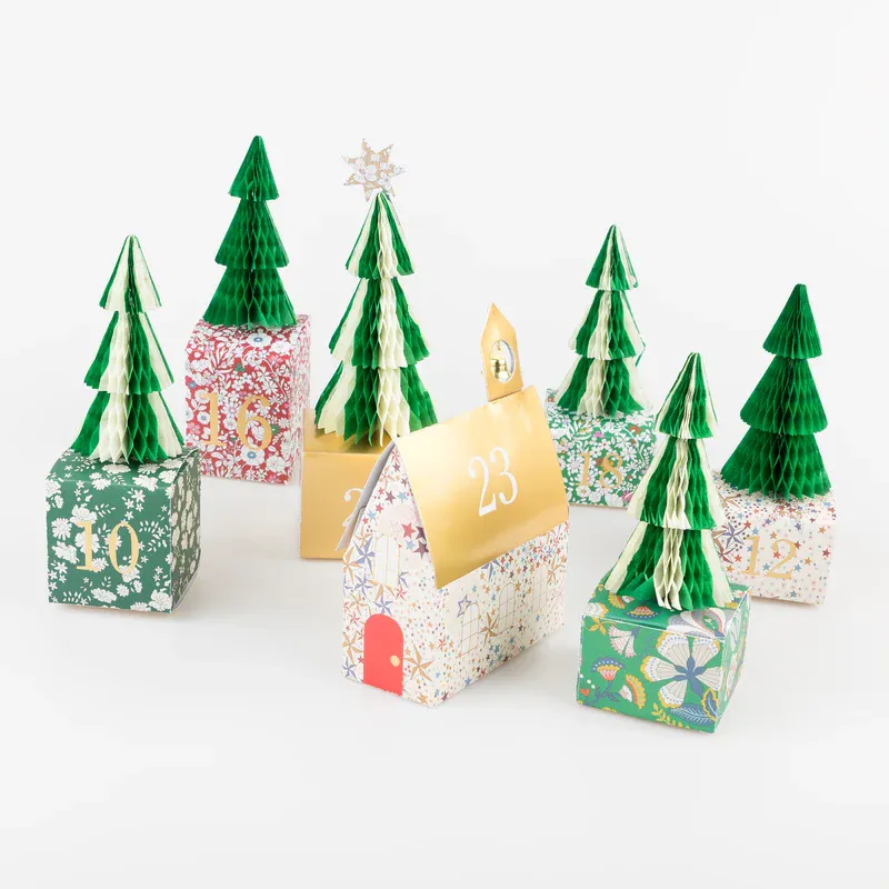 Meri Meri Kalenderbokser - Adventslandsby