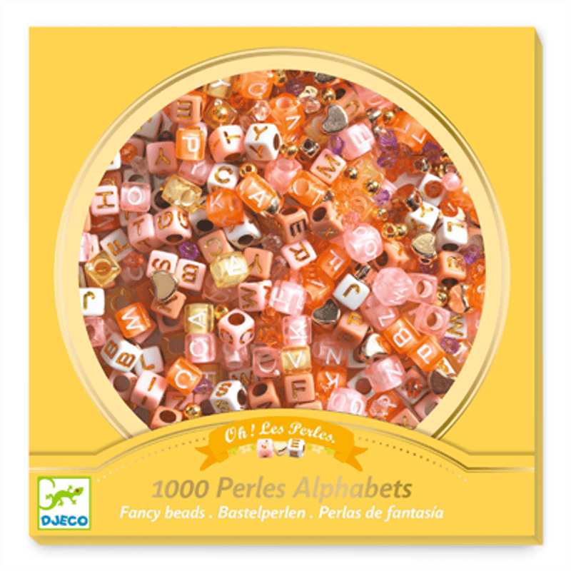 Djeco Bokstavperler i Gull, 1000 Perler