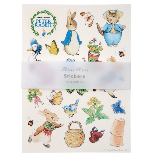 Hovedbilde Meri Meri Petter Kanin Klistremerkeark - 10 ark