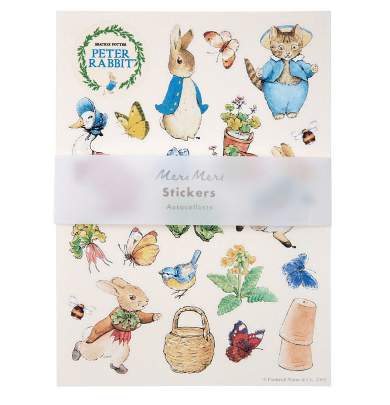 Meri Meri Petter Kanin Klistremerkeark - 10 ark